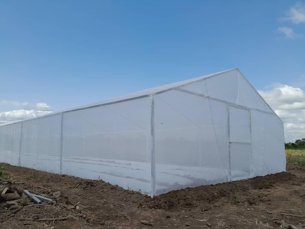 Greenhouse structure used for controlled crop and pilot production work